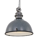 Steinhauer pendant luminaire BIKKEL -  52CM 1 flame, large E27 IP20, concrete grey dimmable