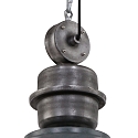Steinhauer pendant luminaire BIKKEL -  52CM 1 flame, large E27 IP20, concrete grey dimmable