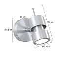 Steinhauer spot NATASJA 1 flame, Dim-To-Warm, adjustable GU10 IP20, steel brushed dimmable