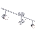spotlight bar NATASJA 3 flames, long, Dim-To-Warm, adjustable GU10 IP20, steel brushed dimmable