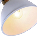Mexlite Plafoniera GEARWOOD 2-Lampadine, regolabile E27 IP20, Bianco opaco dimmerabile