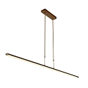LED Pendelleuchte ZELENA, Up/Down, 155cm, 21+8W 2200-4000K (CCT) 2100+1600lm, CRi >90, mit Touch-Dimmer, bronze gebürstet