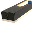 Steinhauer Steinhauer Pendant luminaire ZELENA LED, 3 flames, L:150cm, black