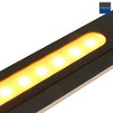 Steinhauer Steinhauer Pendant luminaire ZELENA LED, 3 flames, L:150cm, black