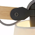 Mexlite Mexlite Wall luminaire DION, 1 flame, beech Mexlite Mexlite Wall luminaire DION, 1 flame, beech