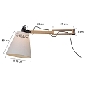Mexlite Mexlite Wall luminaire DION, 1 flame, beech Mexlite Mexlite Wall luminaire DION, 1 flame, beech