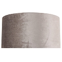 Steinhauer Leuchtenschirm KAPPEN,  40cm / Hhe 20cm, zylindrisch, Velours silber