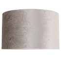 Steinhauer Leuchtenschirm KAPPEN,  30cm, zylindrisch, Velours silber