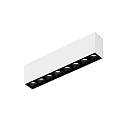 LED Deckenaufbauleuchte LINOO SURFACE 8.0, rechteckig, 8-flammig, 19W, 2700/3000K, 800lm, IP20, wei�/schwarz