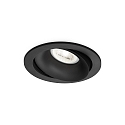 Projecteur encastr RONY 1.0 - PAR16 pivotant  la cardan GU10 IP20, mat, noir profond gradable