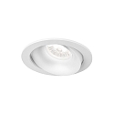 Projecteur encastr RONY 1.0 - LED rond, multipower, pivotant  la cardan, avec ressorts  pince IP20, mat