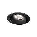 Plafonnier encastr RONY 1.0  1 flamme IP20, noir gradable