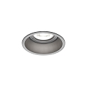 Deckeneinbaudownlight DEEP 1.0 MR16, GU10, rund, IP20, mit Blattfedern, silber