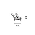 Wever & Ducré Downlight DEEP ADJUST 1.0 con molle a balestra GU10 IP20, Nero dimmerabile Wever & Ducré Downlight DEEP ADJUST 1.0 con molle a balestra GU10 IP20, Nero dimmerabile