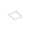 Plafonnier encastr� LUNA IP44 1.0 SQUARE angulaire, avec ressorts � lames, avec diffuseur IP44 / IP20, mat