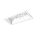 Plafonnier encastr PLANO  2 flammes, pivotant, rotatif GU10 IP20, blanche gradable