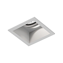 Projecteur encastr PLANO 1.0 - LED  1 flamme, pivotant  la cardan, avec ressorts  pince IP20, aluminium blanc gradable