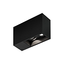 ceiling luminaire PLANO 2.0 - LED 2 flames, cardanic swivelling IP20, mat, deep black dimmable
