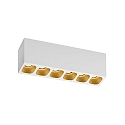 LED Deckenleuchte PIRRO 6.0, 6 Spots, 6x 4.5W 2700K, CRi >90, dimmbar, wei�-gold