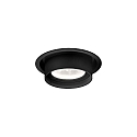 Downlight RINI SNEAK IP44, nero dimmerabile