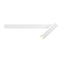 Luminaire mural MICK WALL 1.0  1 flamme IP20, or, blanche gradable