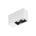 LED Deckenleuchte PLANO PETIT 2.0, IP20, 2-flammig, 230V, CRi >90, dimmbar, kardanisch, 3000K 15, mattwei / mattschwarz