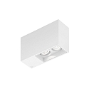 LED Deckenleuchte PLANO PETIT 2.0, IP20, 2-flammig, 230V, CRi >90, dimmbar, kardanisch, 3000K 15, mattwei