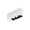 LED Deckenleuchte PLANO PETIT 3.0, IP20, 3-flammig, 230V, CRi >90, dimmbar, kardanisch, 2700K 15, mattwei / mattschwarz