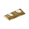Apparecchio da incasso a soffitto STRANGE PETIT TRIMLESS 2.0 angolare, a filo, rotazione cardanica IP20, champagne dimmerabile