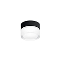 Applique et plafonnier MIRBI SURFACE 1.0 rond IP44, noir mat gradable