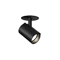 LED Recessed spot CENO 1.0, 2700K, CRi >90, rotatable/swivelling, dimmable, black