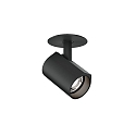ceiling luminaire CENO 1.0 Dim-To-Warm, with leaf springs, cardanic swivelling, semi flush IP20, black matt dimmable