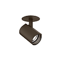 ceiling luminaire CENO 1.0 Dim-To-Warm, with leaf springs, cardanic swivelling, semi flush IP20, bronze dimmable