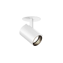 LED Recessed spot CENO 1.0, 2700K, CRi >90, rotatable/swivelling, dimmable, white