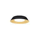 Lampada da parete e soffitto TOWNA 1.0 piccolo IP44, oro, nero dimmerabile