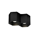 Luminaire de plafond HEXO CEILING SURF 2.0  2 flammes, Dim-To-Warm IP20, noir mat gradable