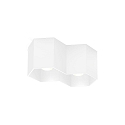 ceiling luminaire HEXO CEILING SURF 2.0 2 flames, Dim-To-Warm IP20, white matt dimmable