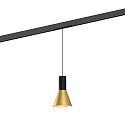LED Schienen-Pendelleuchte ODREY ON STREX 1.3, 48V, 9,3W, IP20, 3000K, 445lm, schwarz/gold