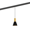 LED Schienen-Pendelleuchte ODREY ON STREX 1.3, 48V, 9,3W, IP20, 2700K, 410lm, gold/schwarz