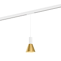 LED Schienen-Pendelleuchte ODREY ON STREX 1.3, 48V, 9,3W, IP20, 3000K, 445lm, wei�/gold