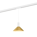 LED Schienen-Pendelleuchte ODREY ON STREX 1.6, 48V, 9,3W, IP20, 2700K, 470lm, wei�/gold