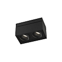 LED Ceiling luminaire SIRRO 2.0, 2x 10W 1800-2850K, CRi >95, dimmable, rotatable and swivelling, black