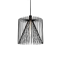 Shade WIRO 3.8 CAGE, lacquered steel, without suspension + lamp, black