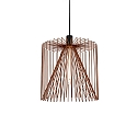 Shade WIRO 3.8 CAGE, lacquered steel, without suspension + lamp, rust