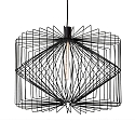 pendant luminaire WIRO 6.5 WIRO CEILING SUSP E27 IP20, black 