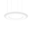 LED Design Pendant luminaire GIGANT 16.0, Ø 160cm, steel / LLDPE, white, 3000K