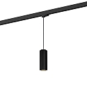 Pendant luminaire HEXO 2.0 PAR16 for 3-phase tracks, GU10 max. 12W, black
