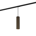 Pendant luminaire HEXO 3.0 PAR16 for 1-phase tracks, GU10 max. 12W, bronze