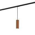 Pendant luminaire RAY 2.0 PAR 16 for 1-phase tracks, GU10 max. 12W, copper