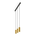 Pendelleuchte HEXO 2.0 - PAR16, 20cm / 400cm, eckig, GU10 max. 12W, ohne Baldachin (offenes Kabel), gold